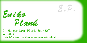 eniko plank business card